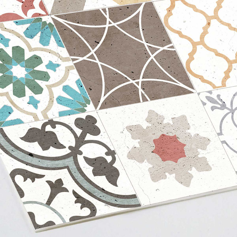 Ruot Vinyl Machine Printed Area Rug, Runner 80 x 300cm