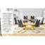 Ensemble de table et chaises, ensemble de table de salle à manger avec pieds en métal-2136626826-2136626827