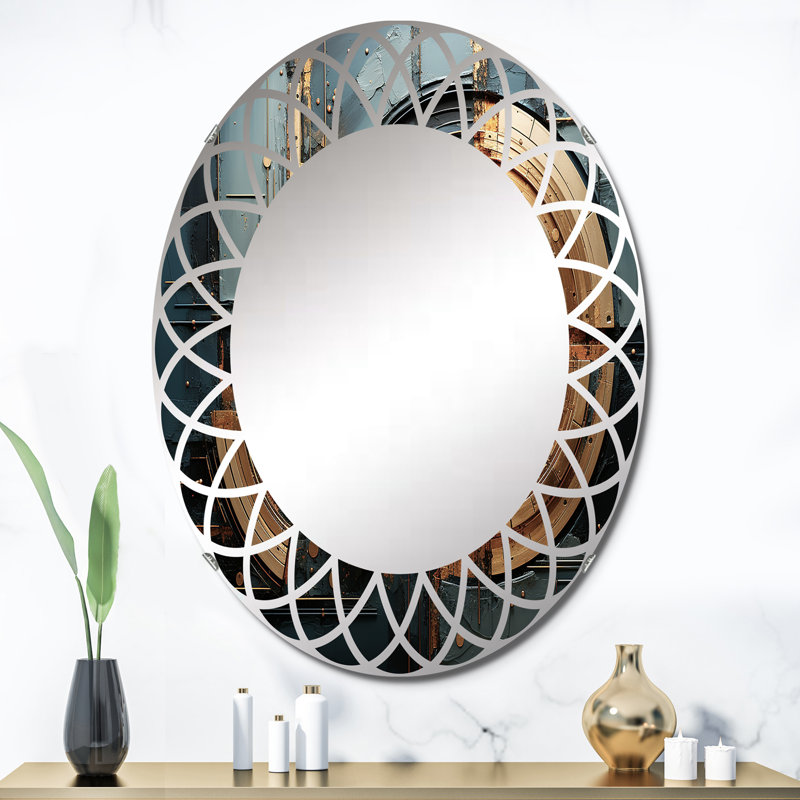 Corlington - Miroir mural moderne ovale, 36 po x 24 po