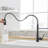 Fashionable Black Kitchen Faucet With Pull Out - 360 Degree Rotation For Accessibility Swivel Easy Reach-314606140