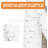 6 Small Piece Set of Birch Ceramic Wood Logs and Accessories for All Types of Indoor Gas Inserts
