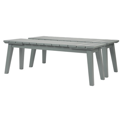 45-Inch Solid Wood Backless Outdoor Bench