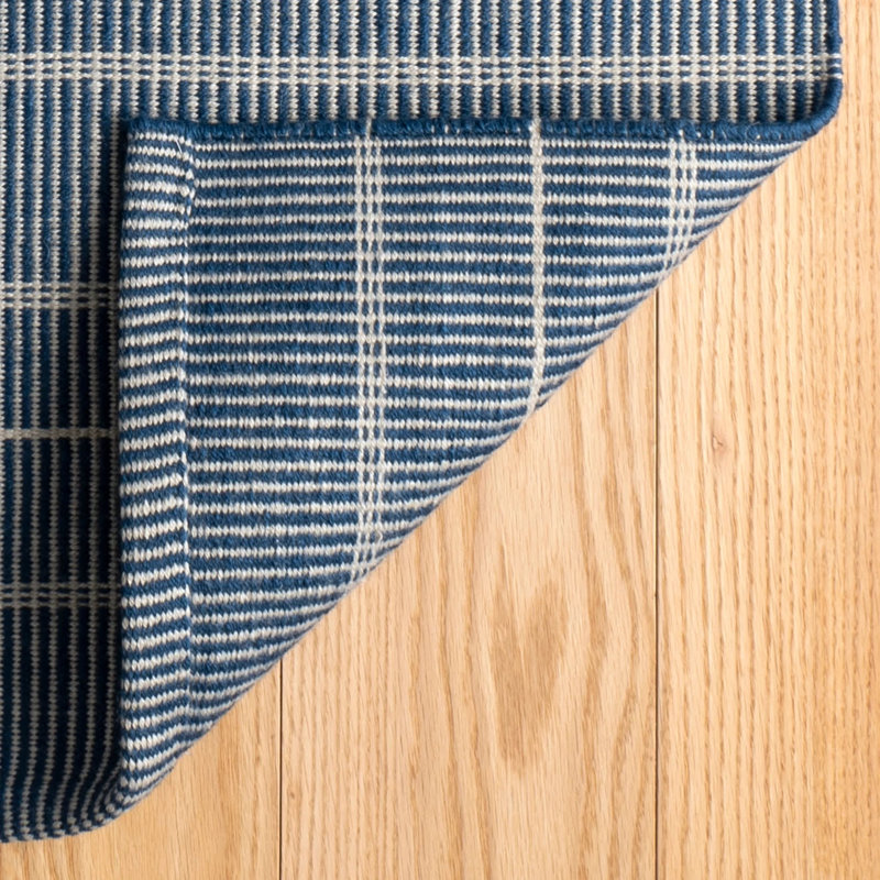 Samson Navy Handwoven Indoor/Outdoor Rug, Rectangle 2' x 3'
