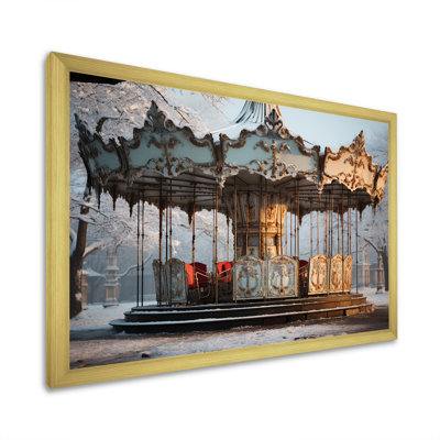 " Carousel Winter Scenery In Paris "