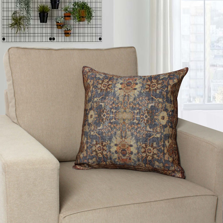 Decorative Throw Pillow for Couch or Bed – Magnolias on Brown |  SimpleStickWallpaper