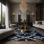 Tapis gris soyeux et moelleux-2013641312