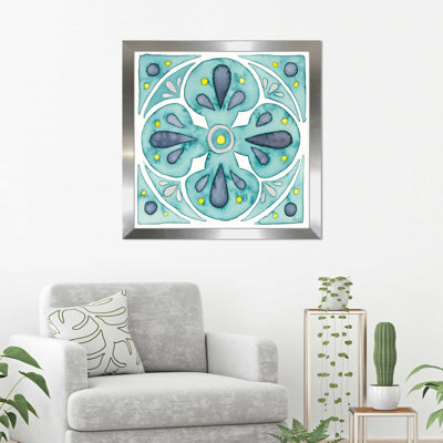 " Garden Getaway Tile VI Teal "