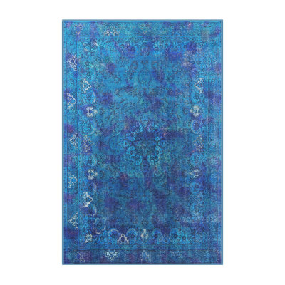 Tapis oriental bleu