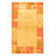 Tapis en laine ivoire/orange 4 pi x 6 pi 6 po one-of-kind-noué la 2010 Cedardale