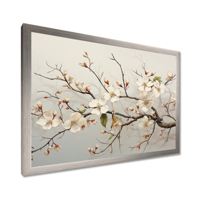 Art sur toile de cornouiller blanc