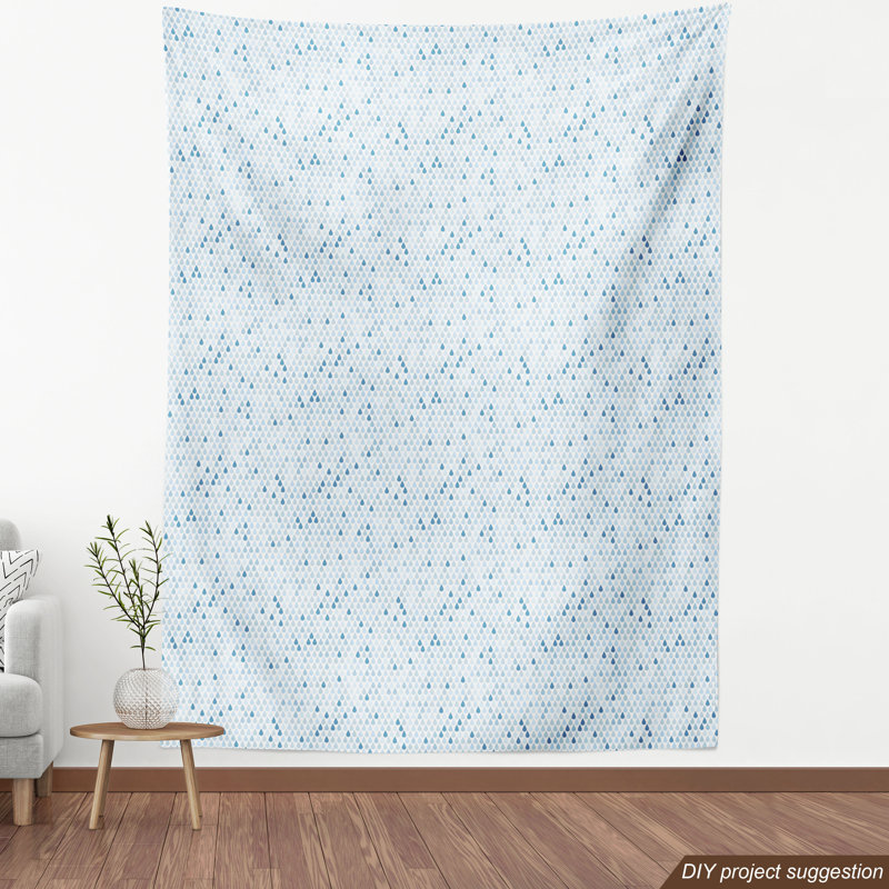 Tissu motive rain minimaliste, l 58 po x L 72 po