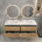 70.4'' Double Bathroom Vanity with Plastic Top-232566088
