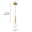 Luminaire suspendu sphère 1 lumière Kamruddin