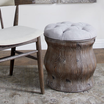 Repose-pieds de rangement rond 17 po Tolleson