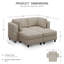 Canapé modulaire avec deux repose-pieds-716825246