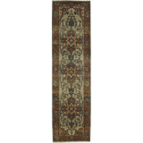 Hand-Knotted High-Quality Ivory and Red Area Rug