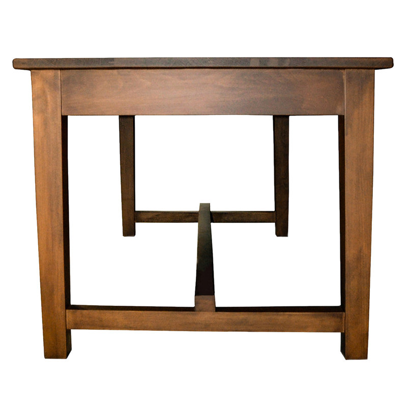 Delrosario Beech Solid Wood Base Dining Table, H75 x L200 x W75cm