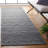 Marbella Flat Weave Wool/Cotton Geometric Rug in Gray-618227903