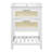 24-Inch Small Space Bathroom Vanity With Ceramic Top, Dark Brown Single Vanity With 1 Deep Drawer And 1 Tip-Out Drawer-593225835