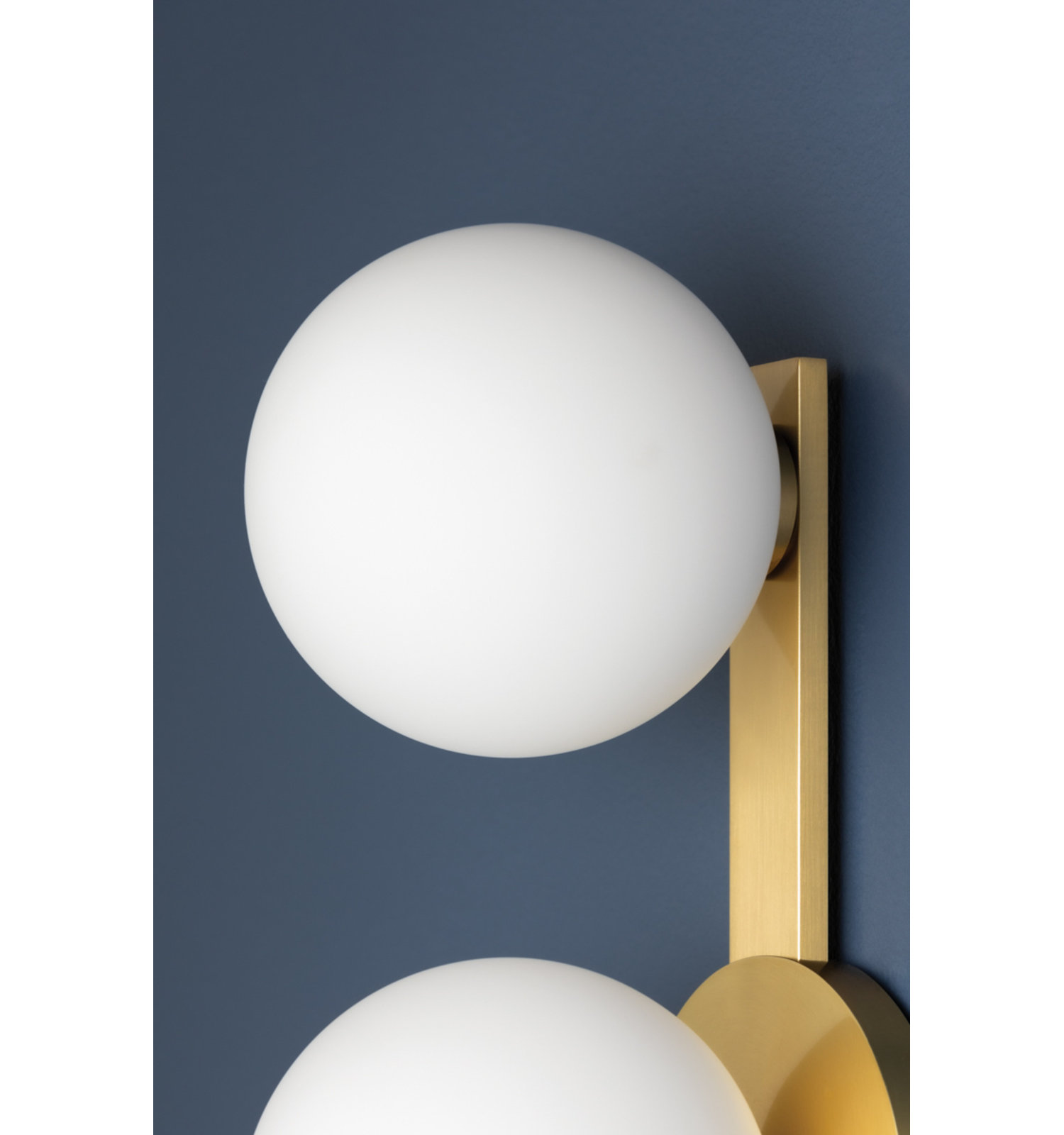 Samson 3 Light LED Vanity Light, Aged Brass