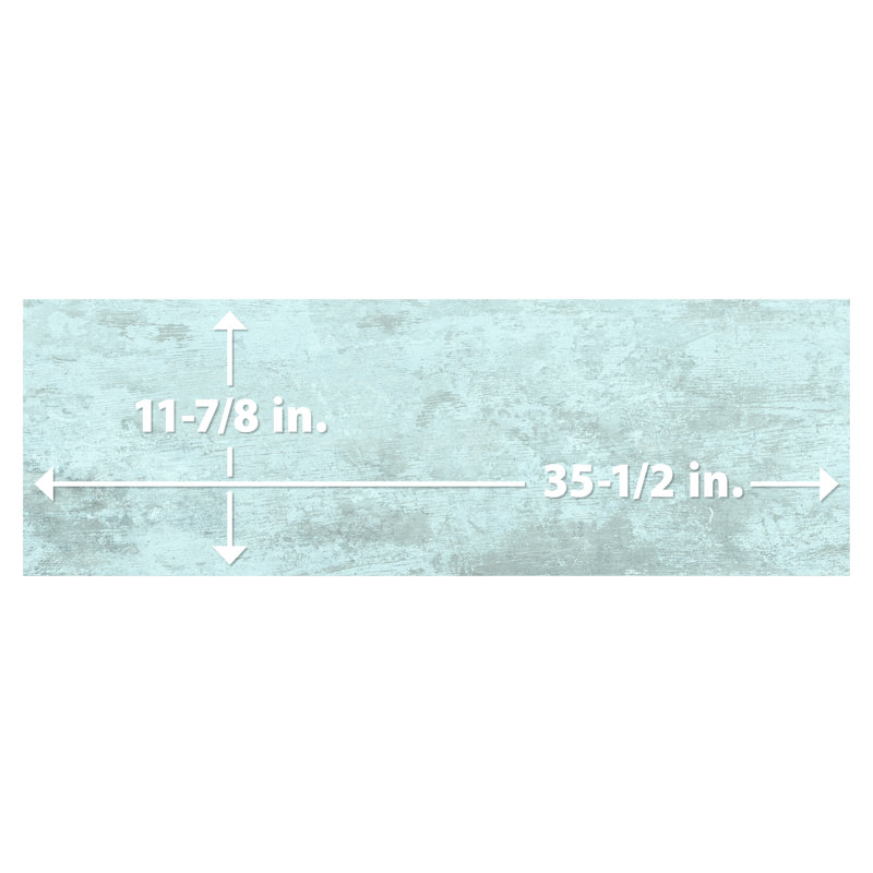 Habanera 11-7/8 In. X 35-1/2 In. Ceramic Wall Tile, Blue