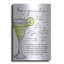  «Margarita Recipe» par Susan Ball, art mural en métal, 16 po x 24 po-1895714899