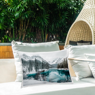 Coussin imprimé Snow Lake