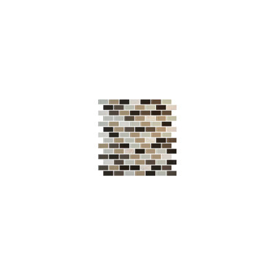 Tuile de mosaïque de matière mélangée 0,75 po x 1,5 po avec séquence de couleur zen Gibson