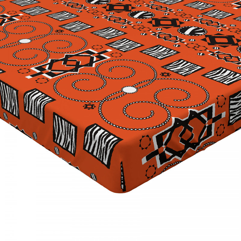 Microfiber Geometric Fitted Sheet, Twin XL Fitted Sheet
