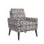 Fauteuil d'appoint avec pieds en bois massif