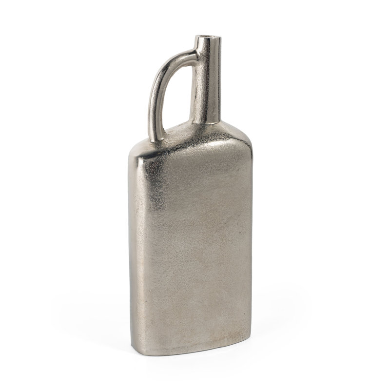 Miller Handmade Aluminum Table Vase, Nickel