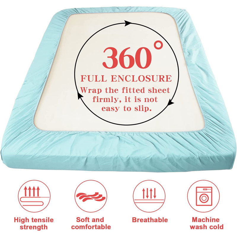 Sateen Fitted Sheet, King