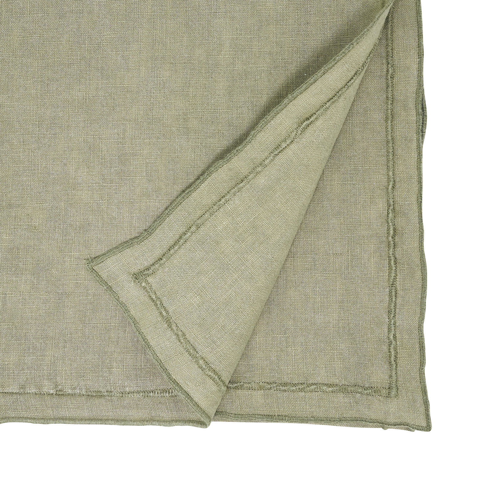 Aneta 72" Linen Table Runner, Sage Green