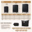 Ensemble de valises rigides durables avec port USB, valises extensibles et sacs de voyage pour un emballage efficace et pratique