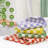 Cotton Hand Towels Set Of 4 - Soft, Absorbent, And Decorative Checkered Design For Bathroom, Kitchen, Gym, And Spa And More,13 X 29 Inches