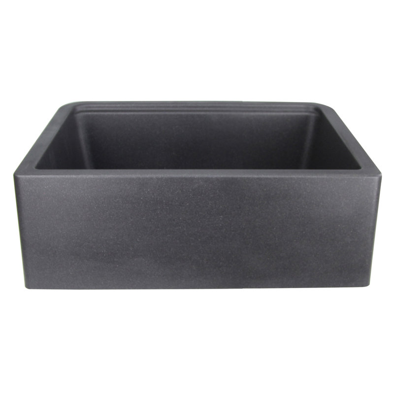 Plymouth 29.75'' L Single Basin Kitchen Sink, Black