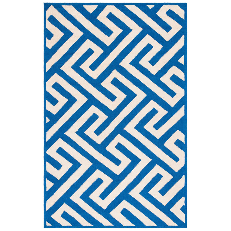 Rawlins Hand Hooked Performance Geometric Rug, Rectangle 5' x 8'