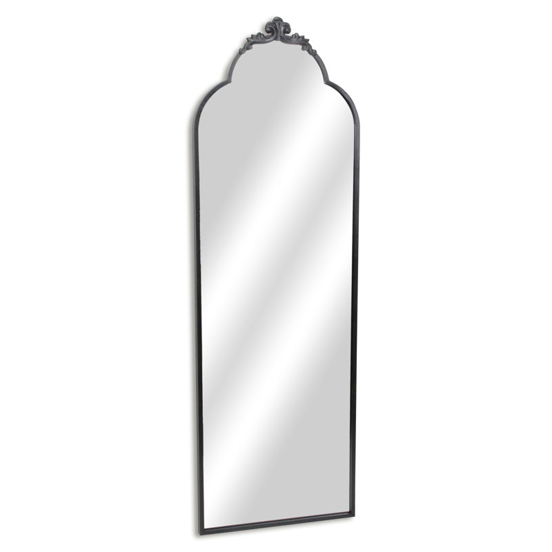 Everlaine Modern Victorian Accent Mirror, Black