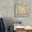 «Gold Tapisserie 2 Gold And White» par Albena Hristova, art mural sur toile-721479862