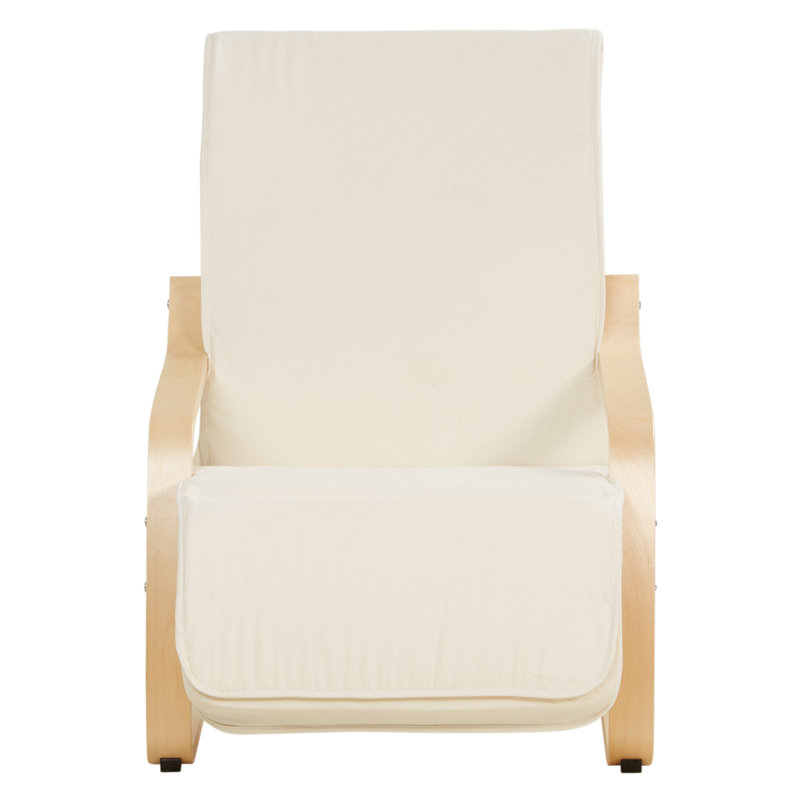Artemisia Solid Wood Rocking Chair, Beige