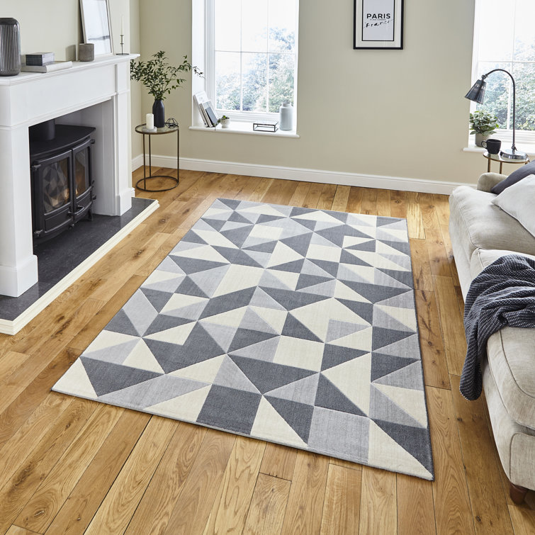 Elijah area rug Machine Woven Rectangle Grey