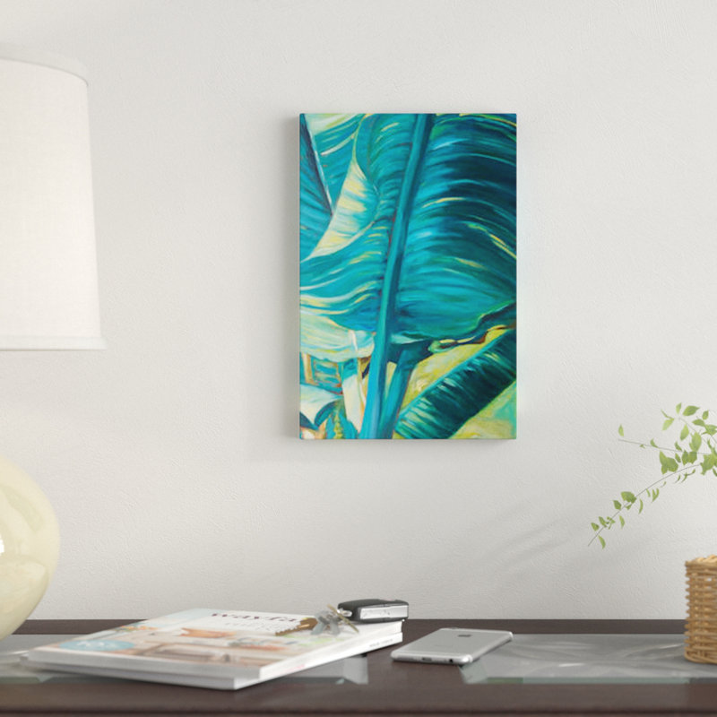 «Green Banana Duo II» par Suzanne Wilkins, reproduction sur toile, H 40 po x l 26 po x P 1,5 po, Toile tendue