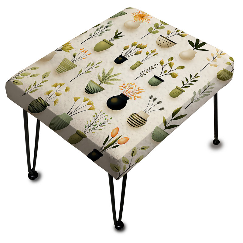 Minimalist Garden - Repose-pieds rectangulaire botanique