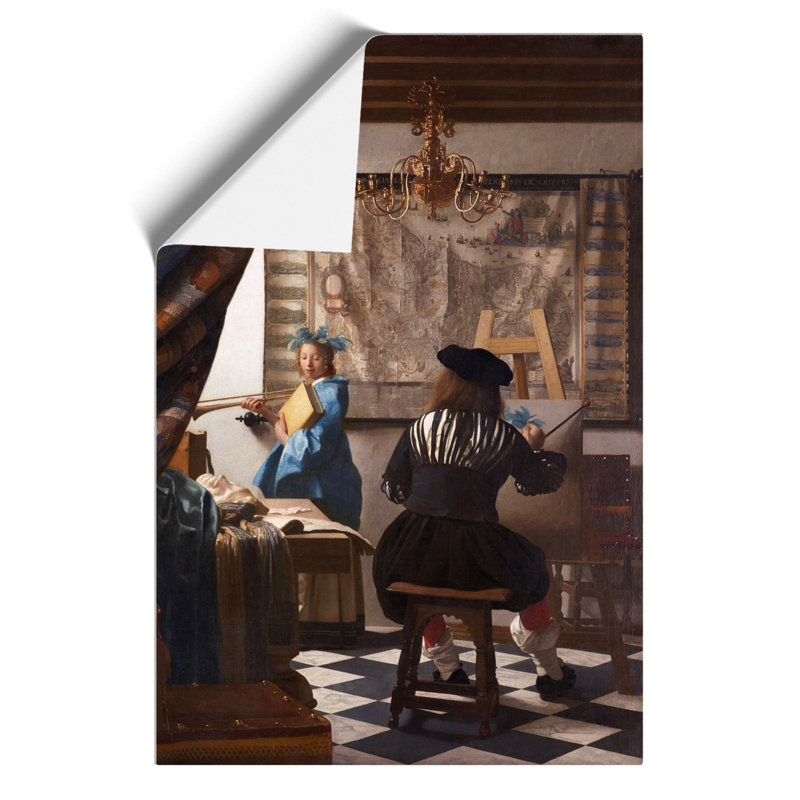 The Art Of Painting by Johannes Vermeer - No Frame Painting, 30cm H x 21cm W x 0.1cm D