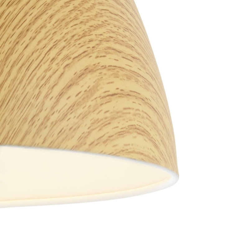Jupiter 1 - Light Wood Effect Single Pendant