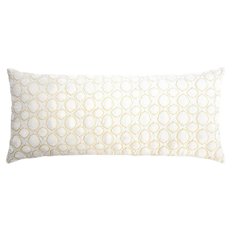 Tile Lumbar Pillow Cover & Insert, Yellow