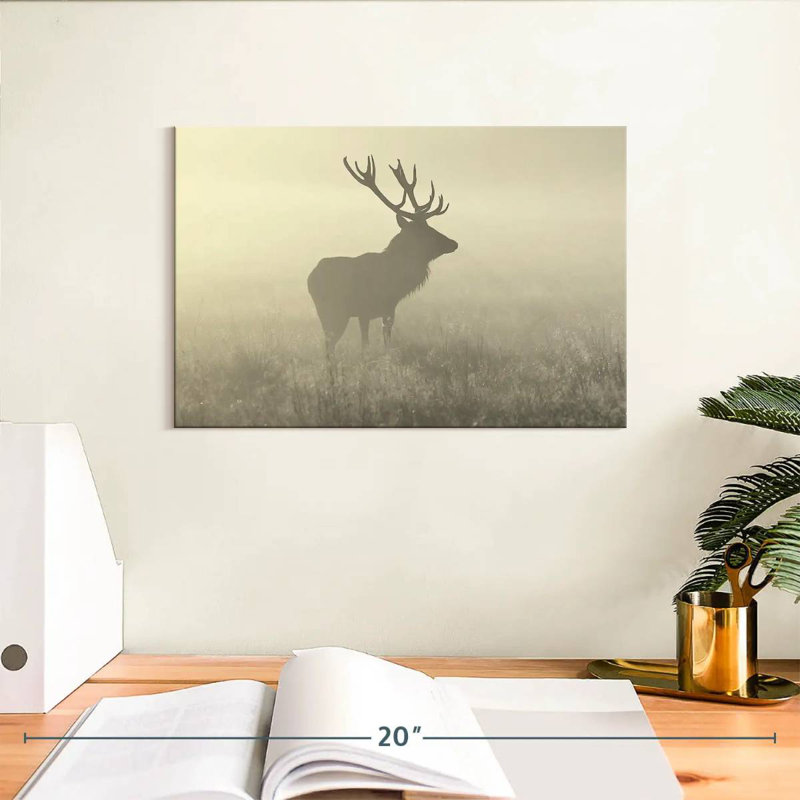 Cerf Crowle Mist, H 8 po x l 12 po