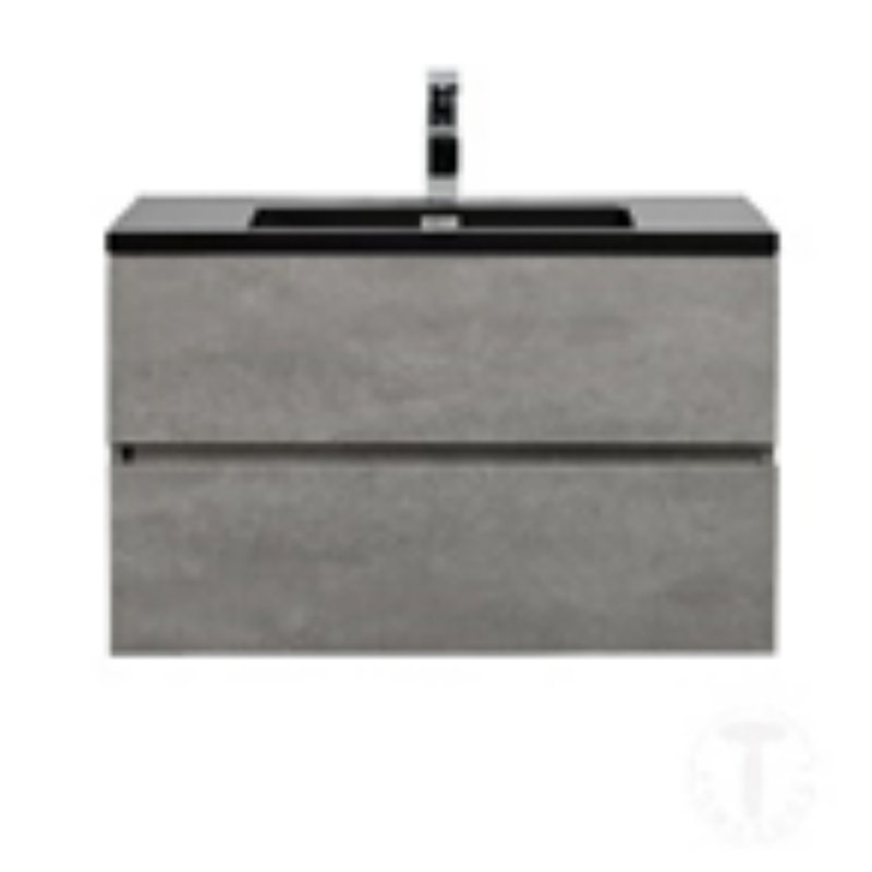 Enuta 90cm Single Bathroom Vanity Base Only in Black