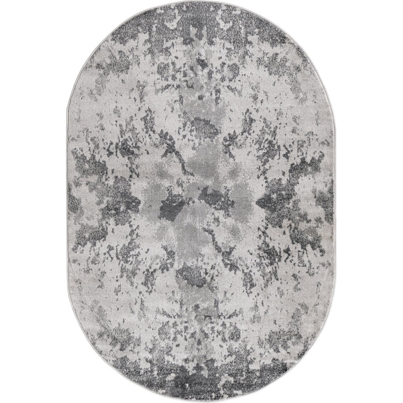 Tapis abstrait en pierre Fusaro, Ovale 4 pi x 6 pi