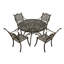 Ensemble de salle à manger élégant pour patio en aluminium 5 pièces-88073945